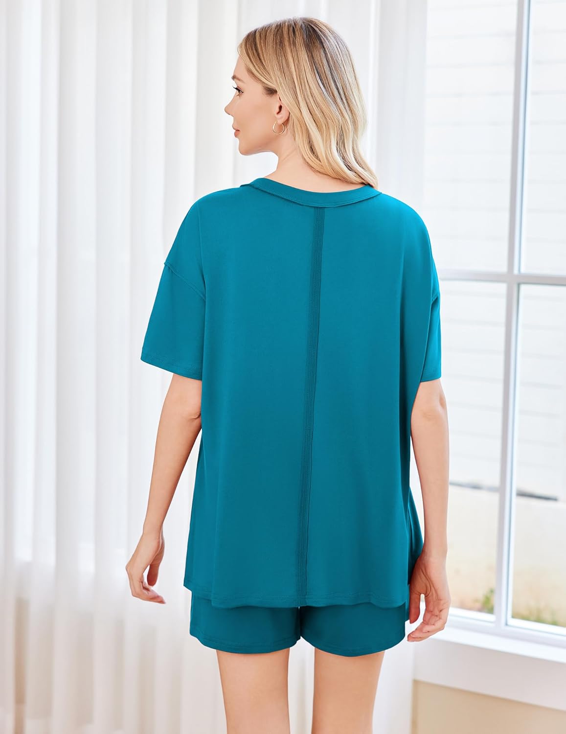 2 Piece Pajama Sets Short Sleeve Lounge Sets