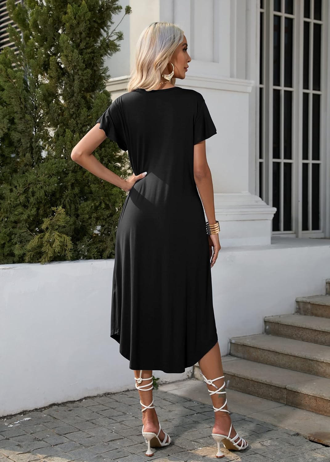 Long Sleepshirt Short Flare Sleeve Soft Night Shirts