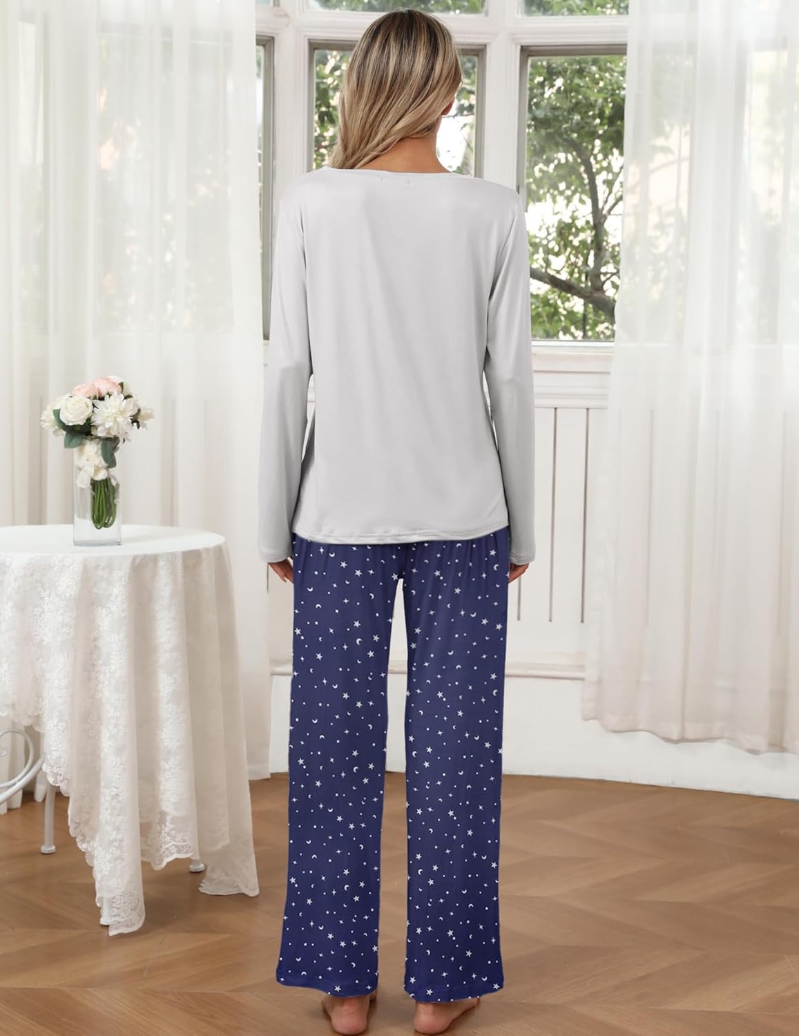 2 Pack Teddy Pajama Set Long Sleeve Top and Pants