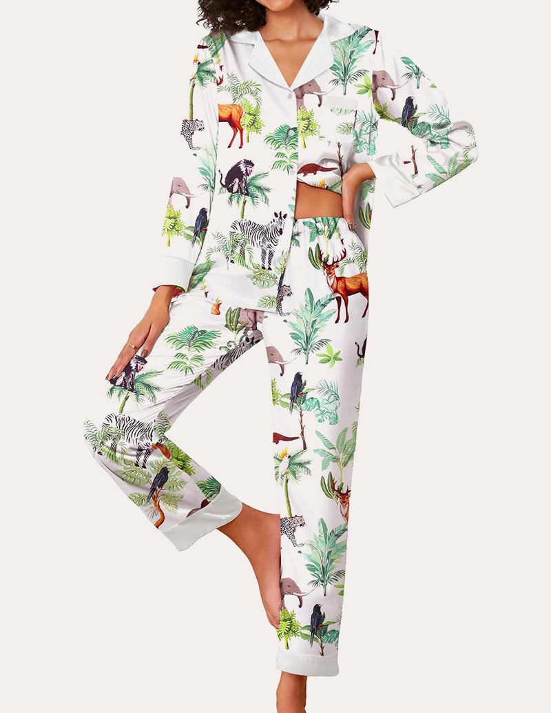 Stylish Silk Satin Pajama Set (US Only)