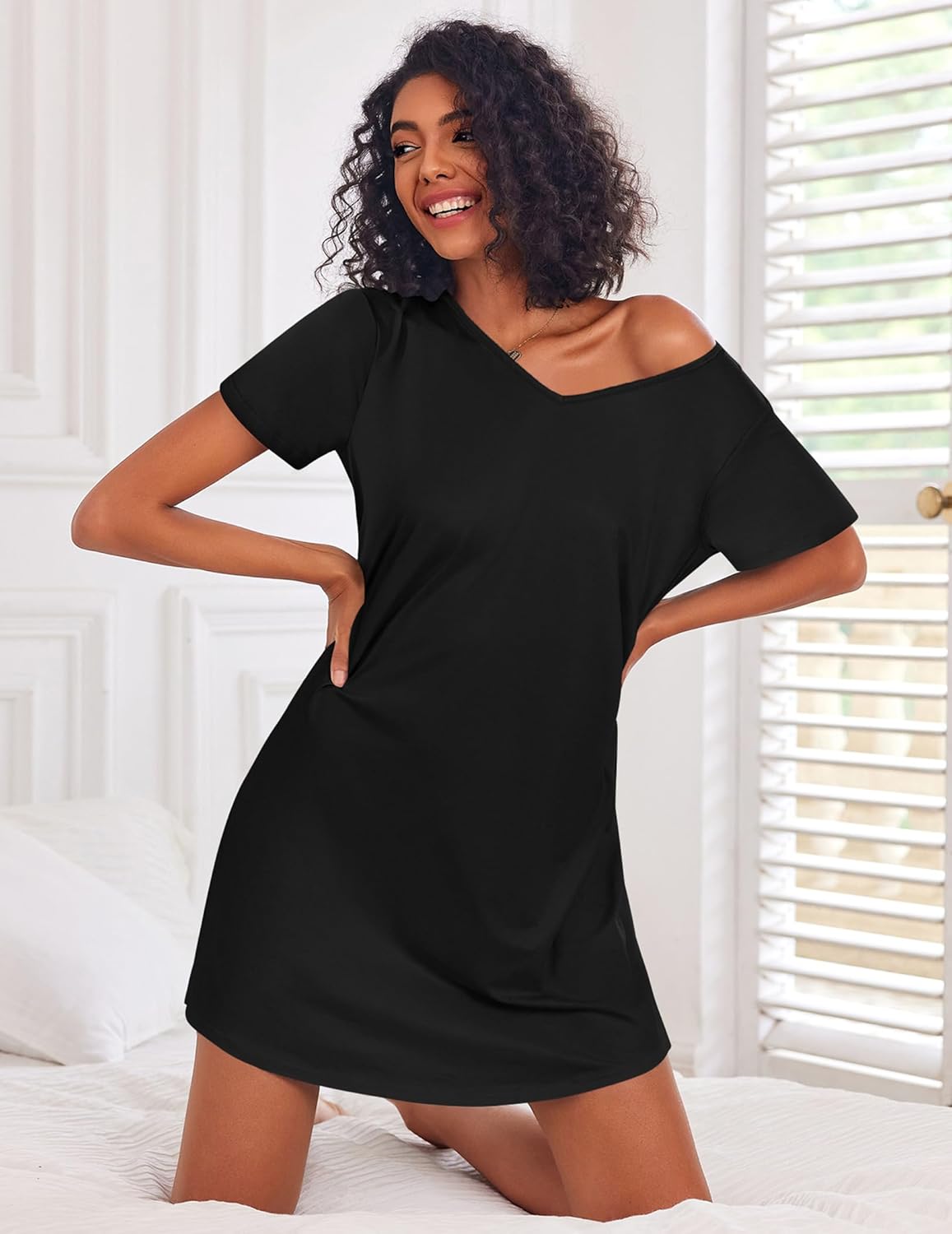 Cotton 3 Pack Night Gown Print Sleepwear Dress