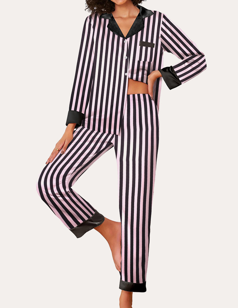 Stylish Silk Satin Pajama Set (US Only)