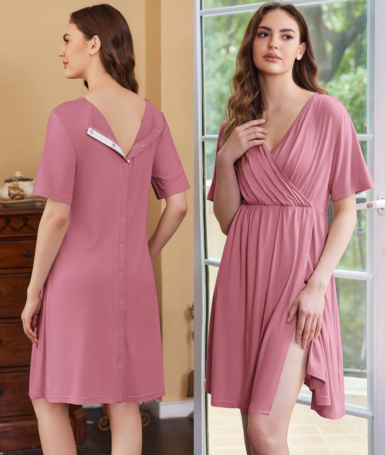 Maternity Nursing Dress Nightgown