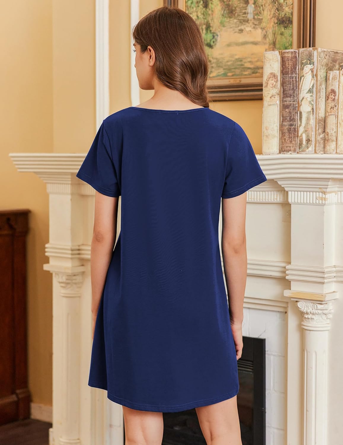 Cotton Short Sleeve Nightshirt T-shirt