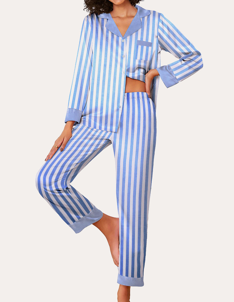 Stylish Silk Satin Pajama Set (US Only)