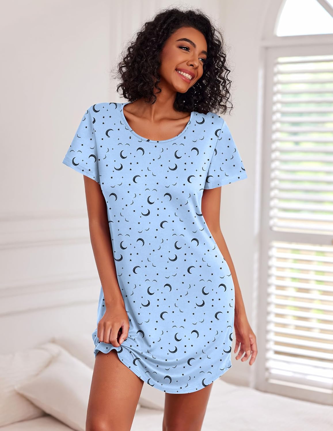Cotton 3 Pack Night Gown Print Sleepwear Dress