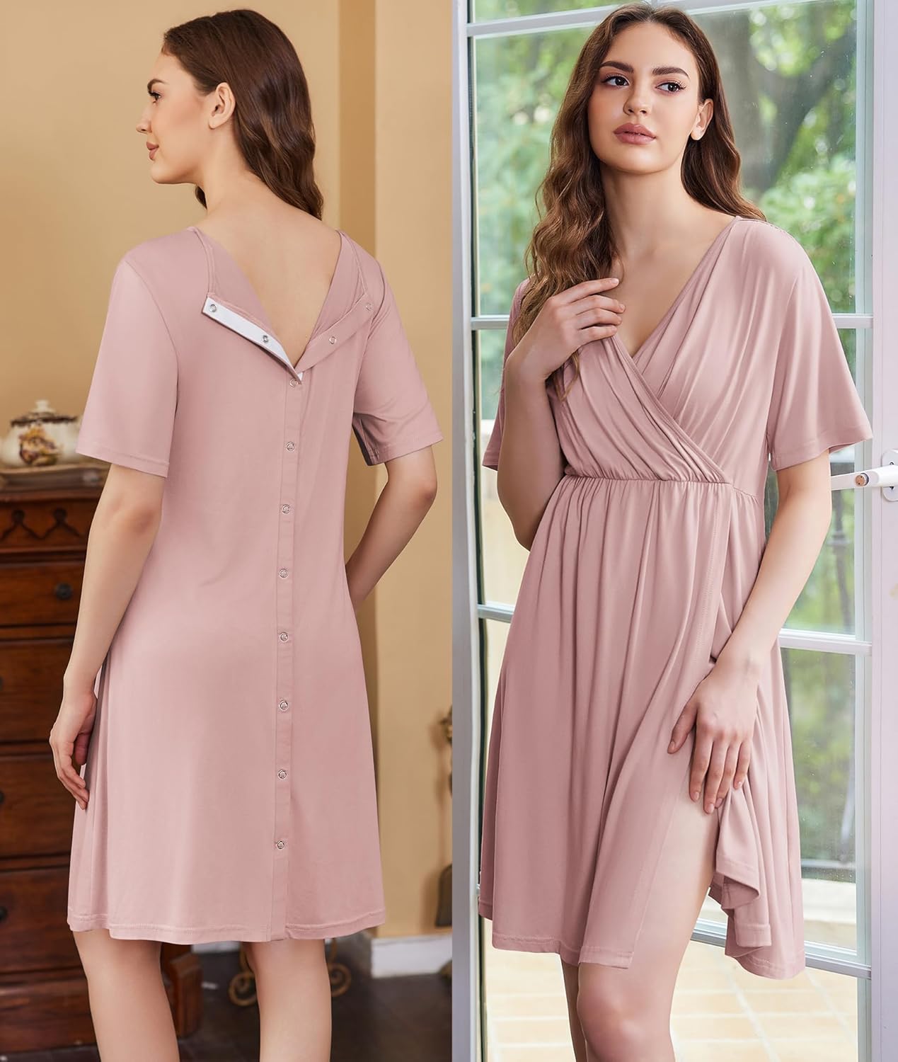 Maternity Nursing Dress Nightgown