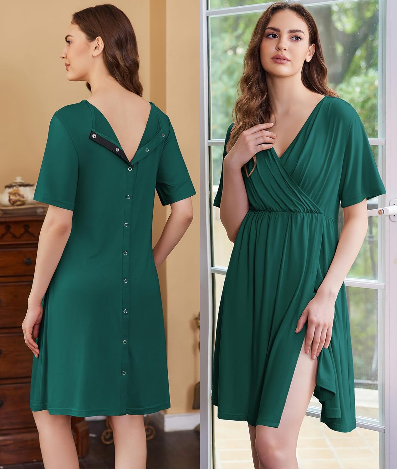 Maternity Nursing Dress Nightgown