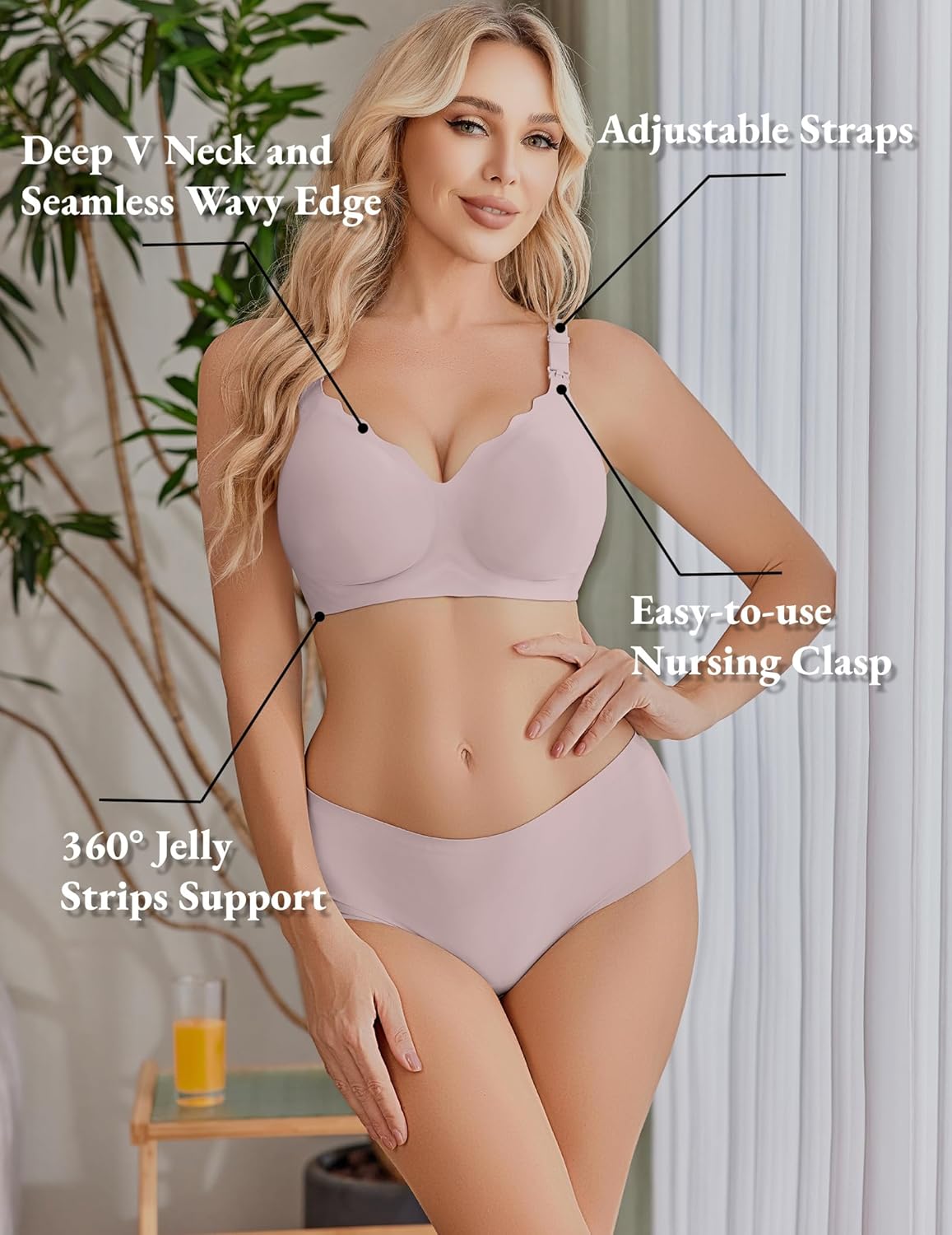 Nursing Bra Wavy Breastfeeding Bras