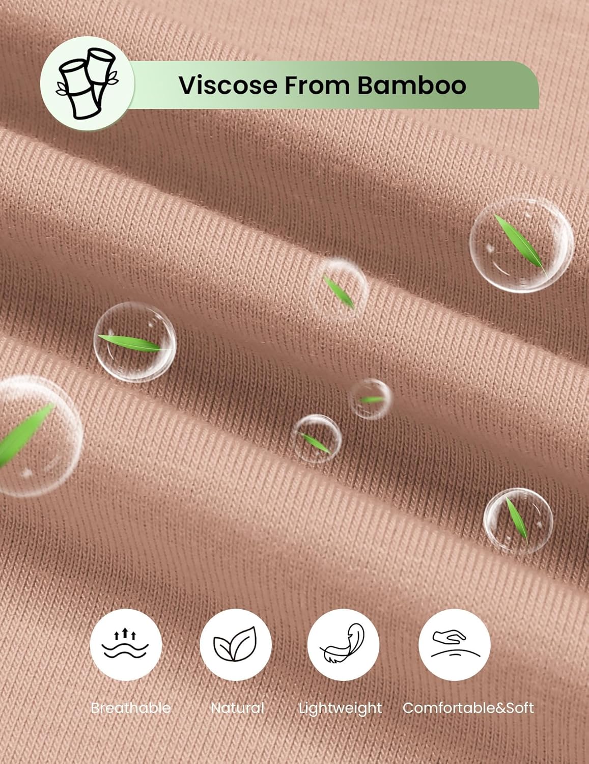 Viscose from Bamboo Short Sleeve Tops and Shorts Set