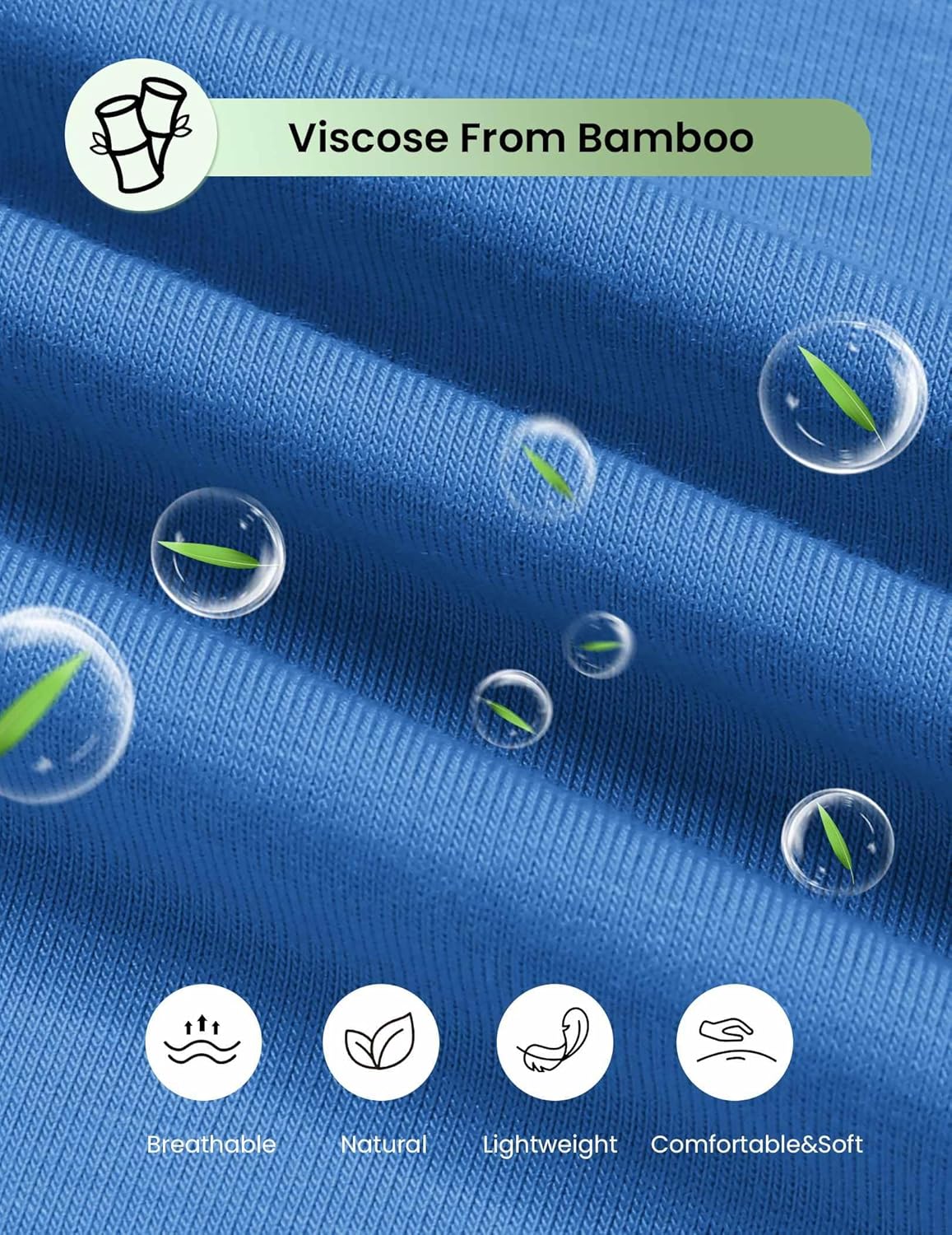 Viscose from Bamboo Short Sleeve Tops and Shorts Set