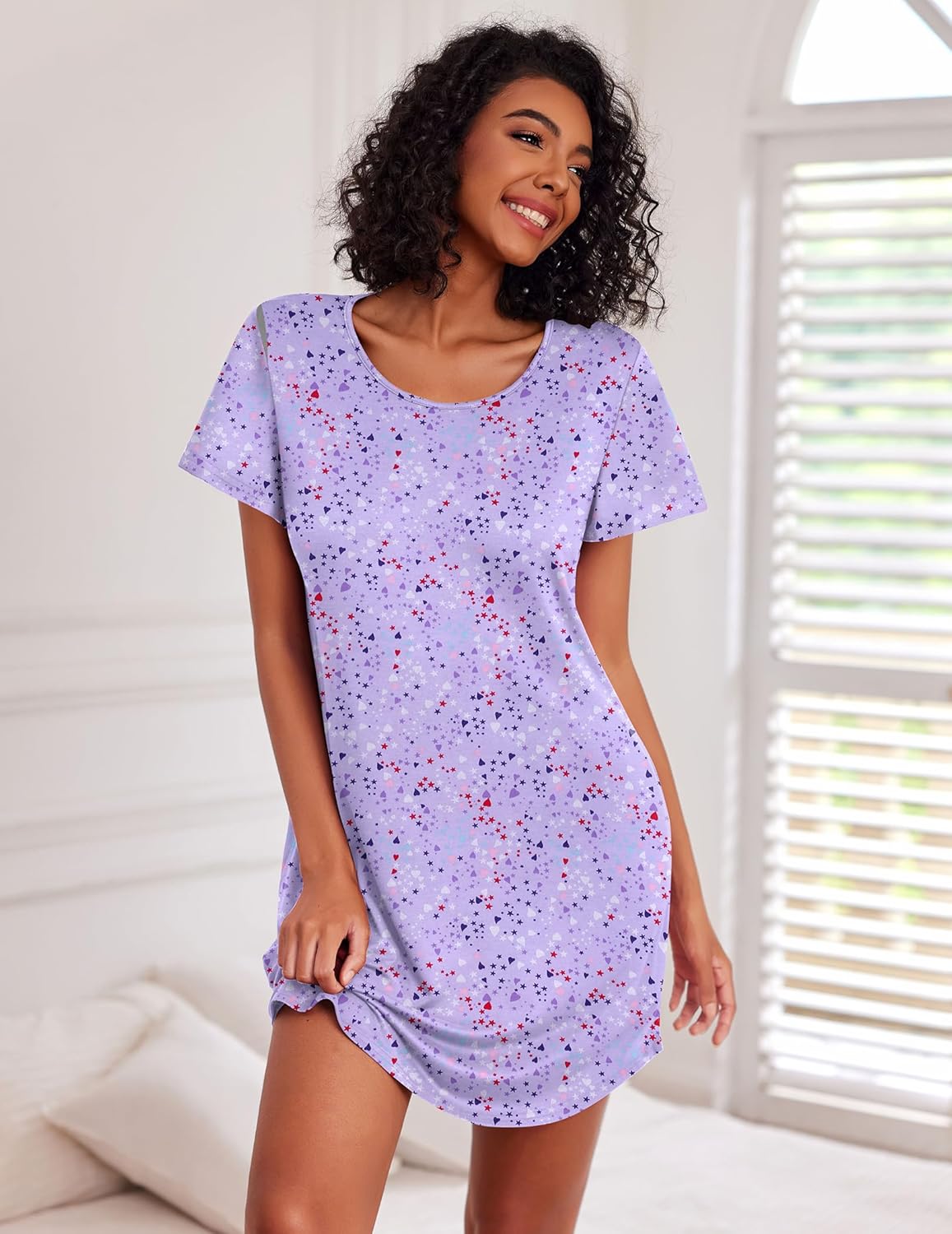 Cotton 3 Pack Night Gown Print Sleepwear Dress