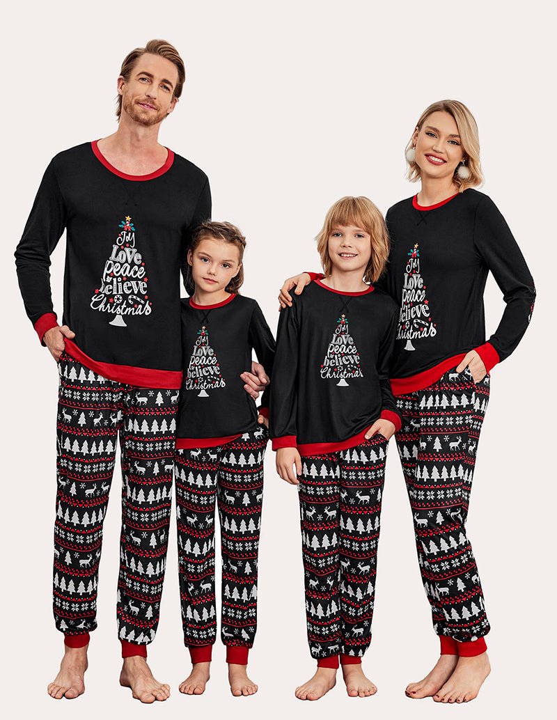 Ekouaer Christmas Soft Pajamas Set