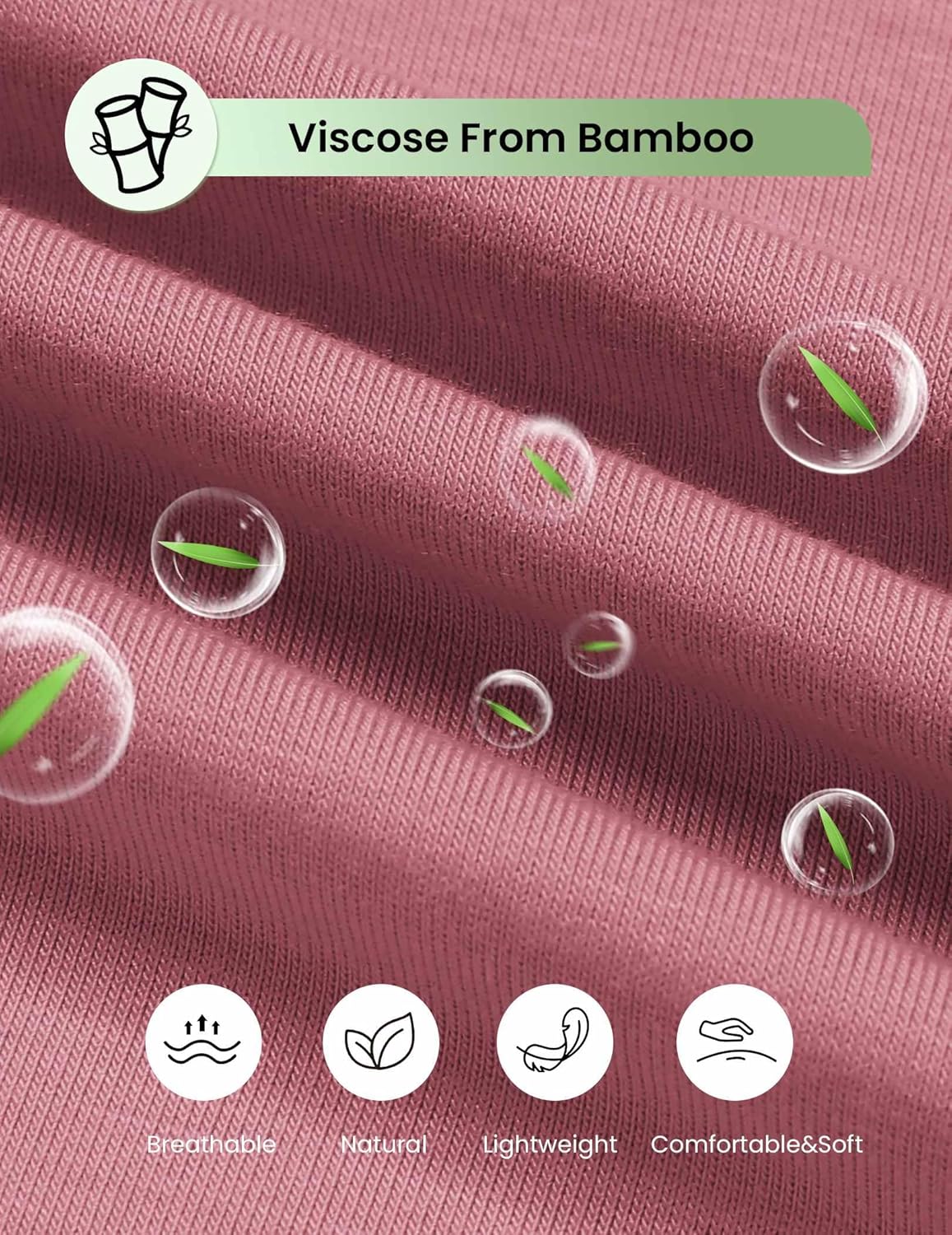 Viscose from Bamboo Short Sleeve Tops and Shorts Set