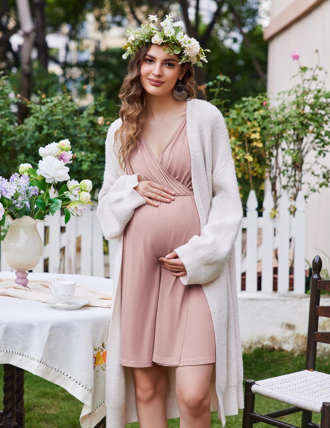 Maternity Nursing Dress Nightgown