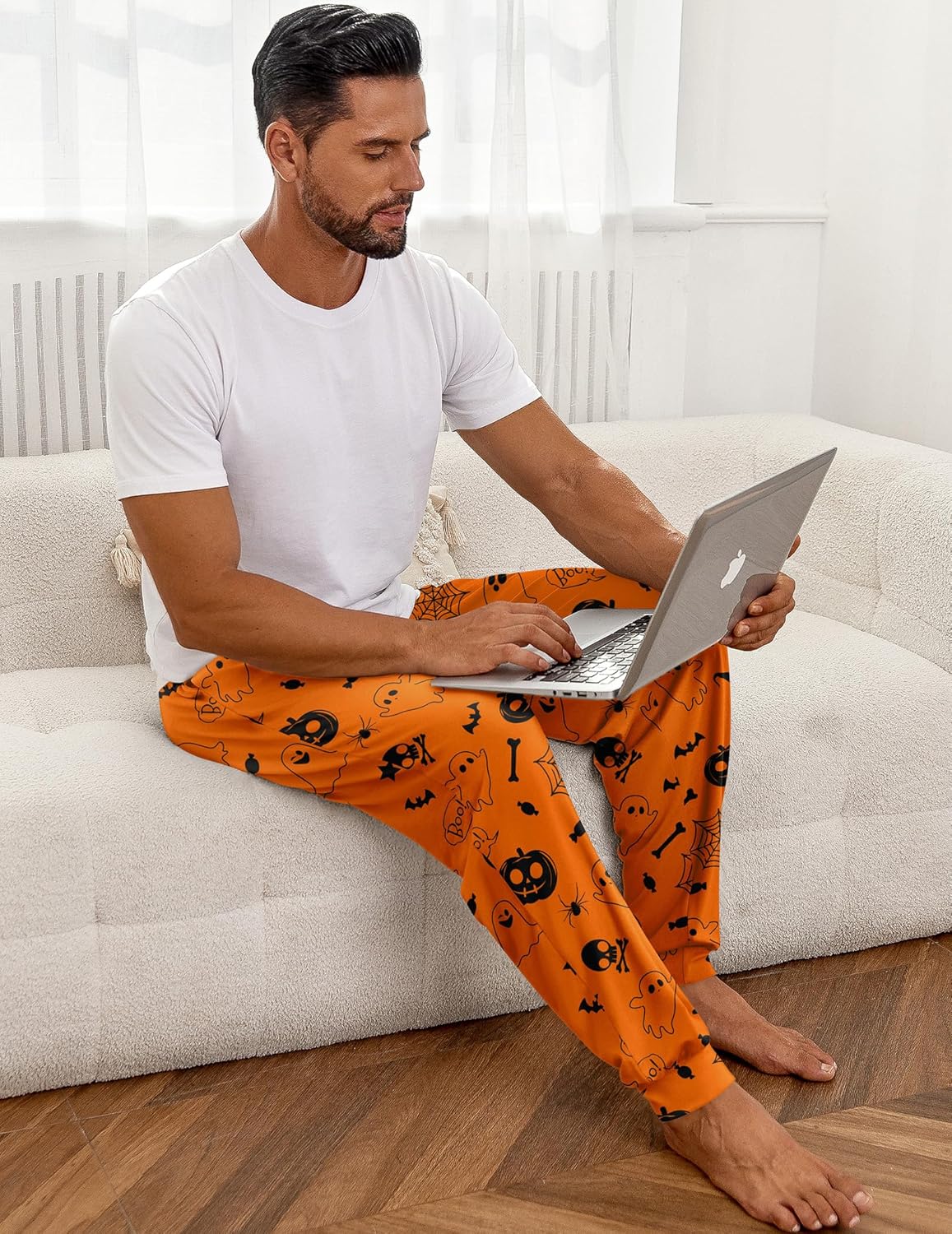 Ekouaer Men's Pajama Pants, Lightweight Loungewear