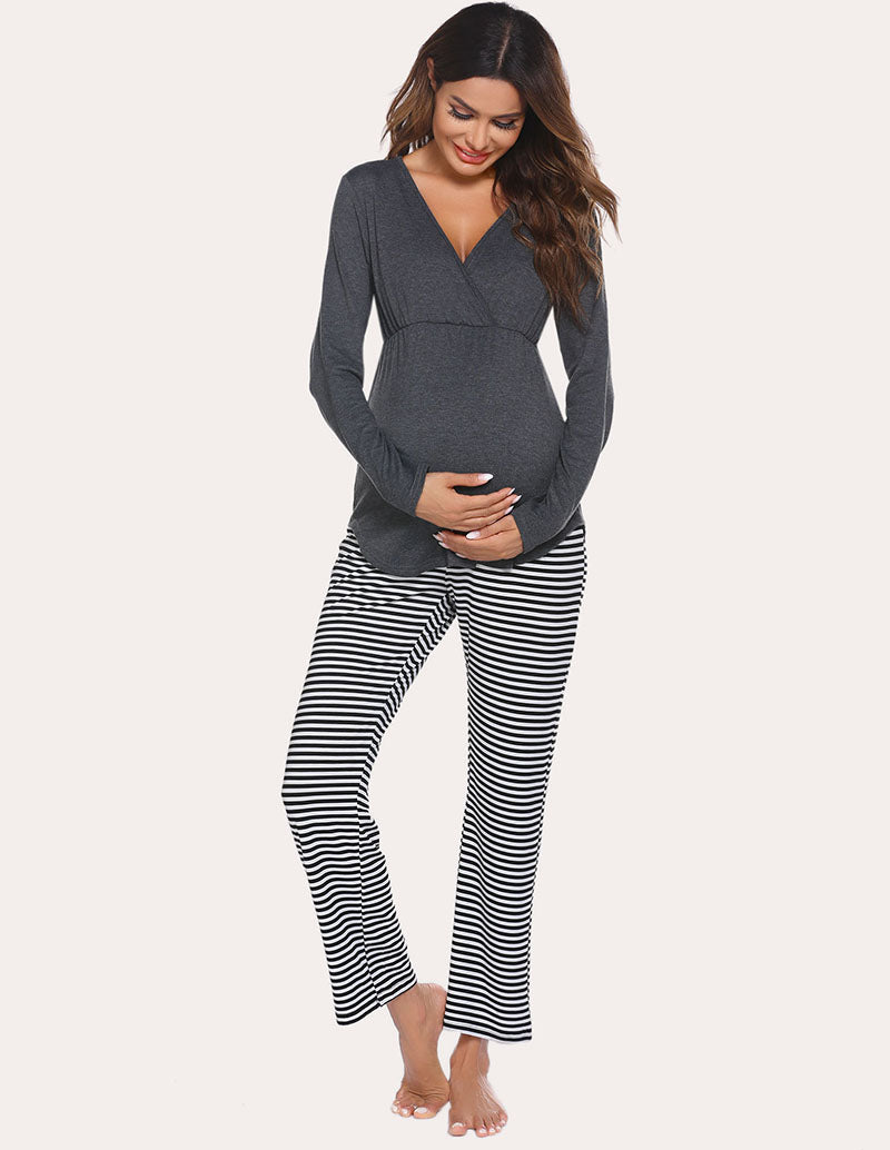 Comfy Maternity Nursing Pajama Sets – Ekouaer