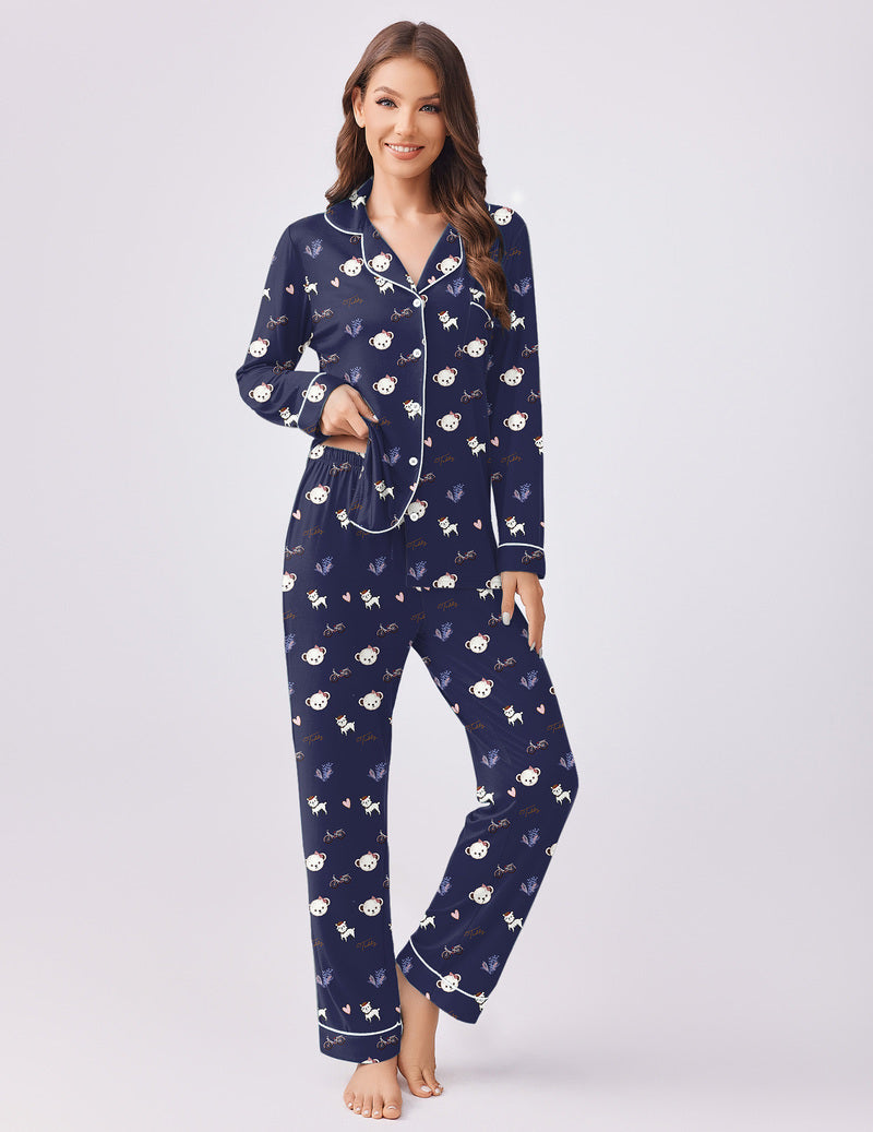 TEDDY Pajamas Set 2 Piece Pjs Soft Top and Pants