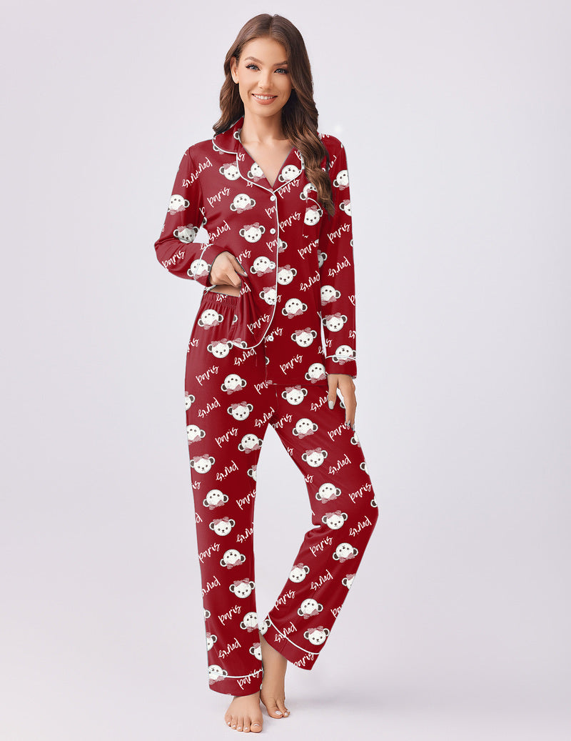 TEDDY Pajamas Set 2 Piece Pjs Soft Top and Pants