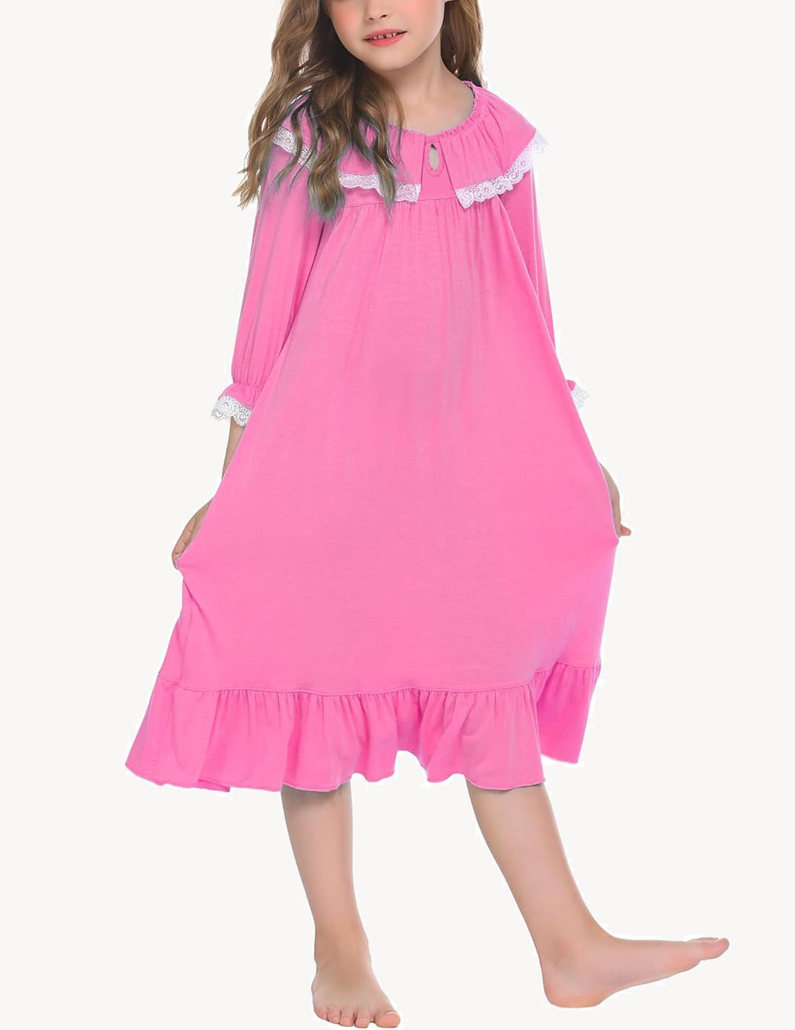 Girl's Soft Princess Nightgowns Sleep Shirt Dress
