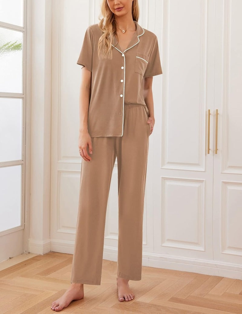 Ekouaer Teddy Cool Claasic Pajamas Set (US Only)