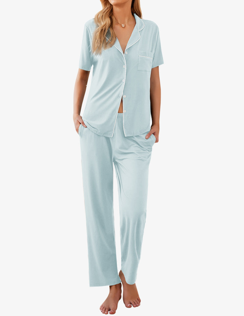 Ekouaer Teddy Cool Claasic Pajamas Set (US Only)