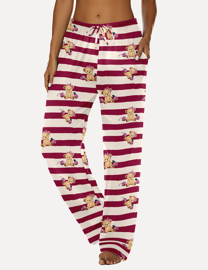 Ekouaer Teddy Plaid Pajama Pants (US Only)