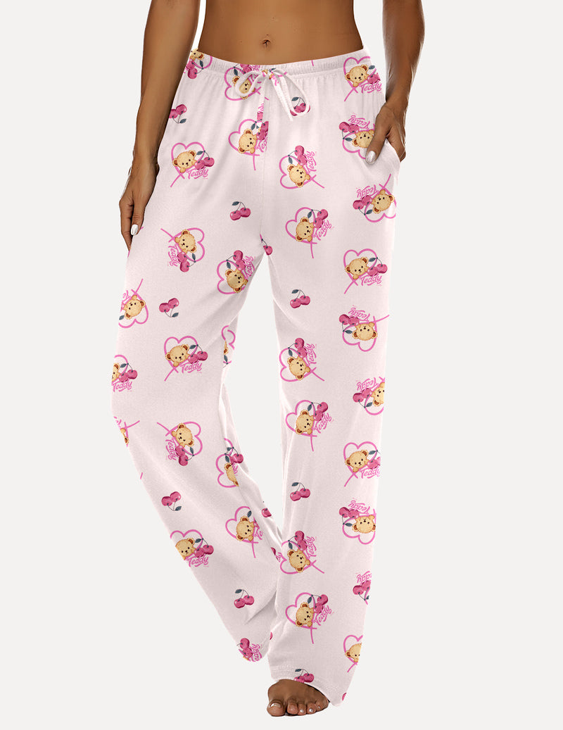 Ekouaer Teddy Plaid Pajama Pants (US Only)