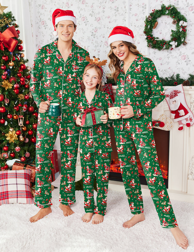Ekouaer Christmas Couple Matching Pajamas Pj Set