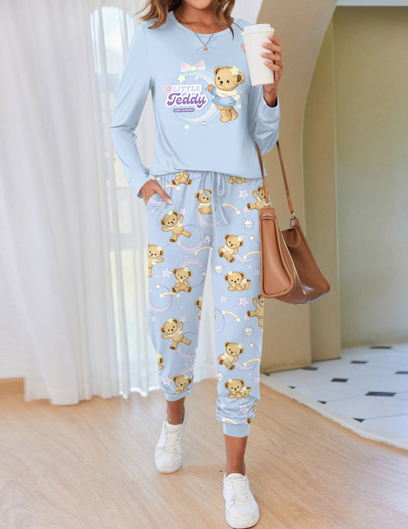 Ekouaer Soft Plaid Pajama Set (US Only)