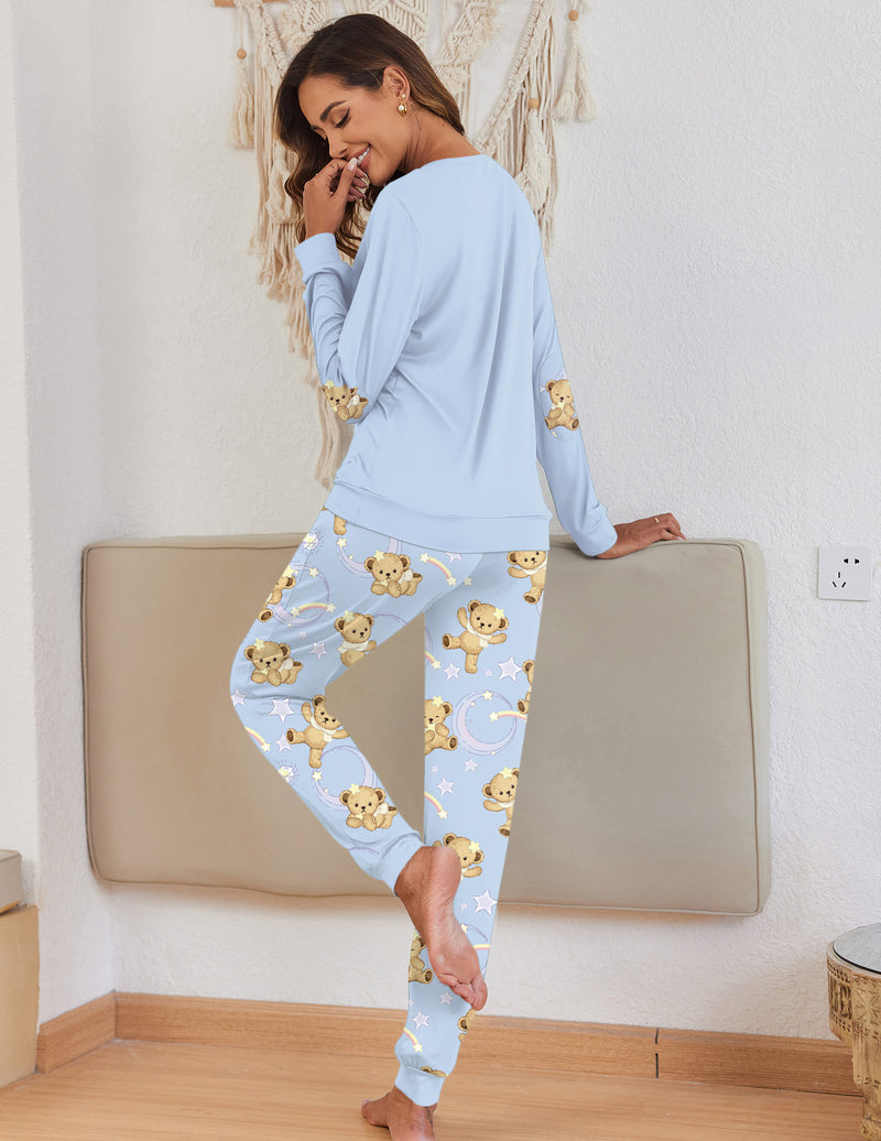 Ekouaer Soft Plaid Pajama Set (US Only)