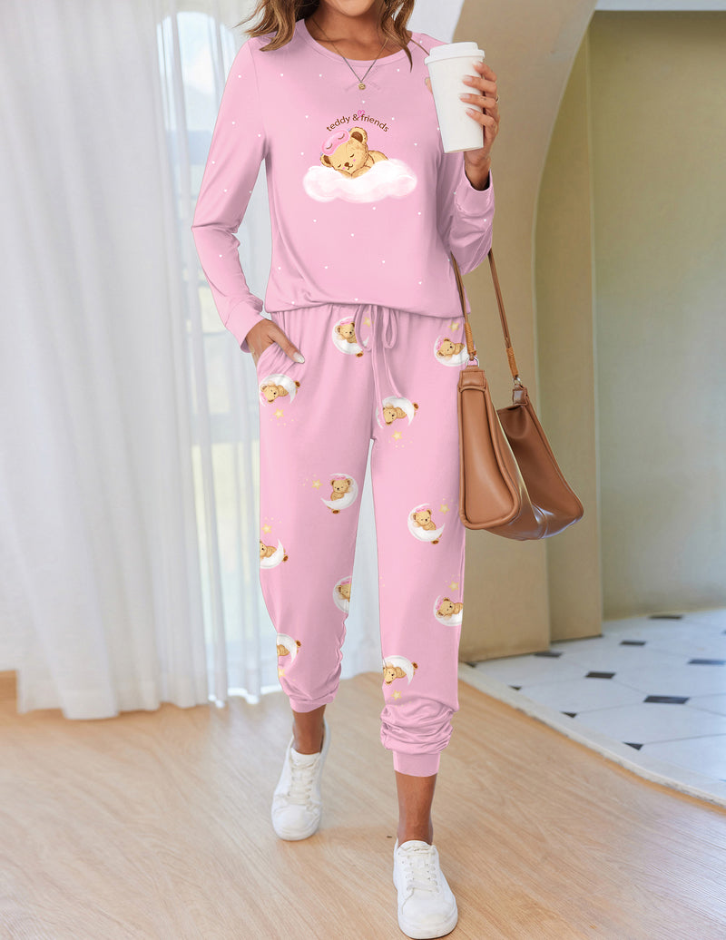 Ekouaer Soft Plaid Pajama Set (US Only)