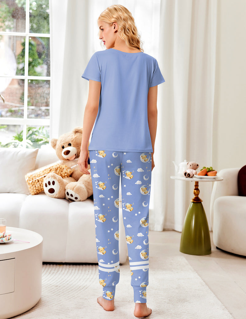 Pajamas Set 2 Piece Lounge Pj Set