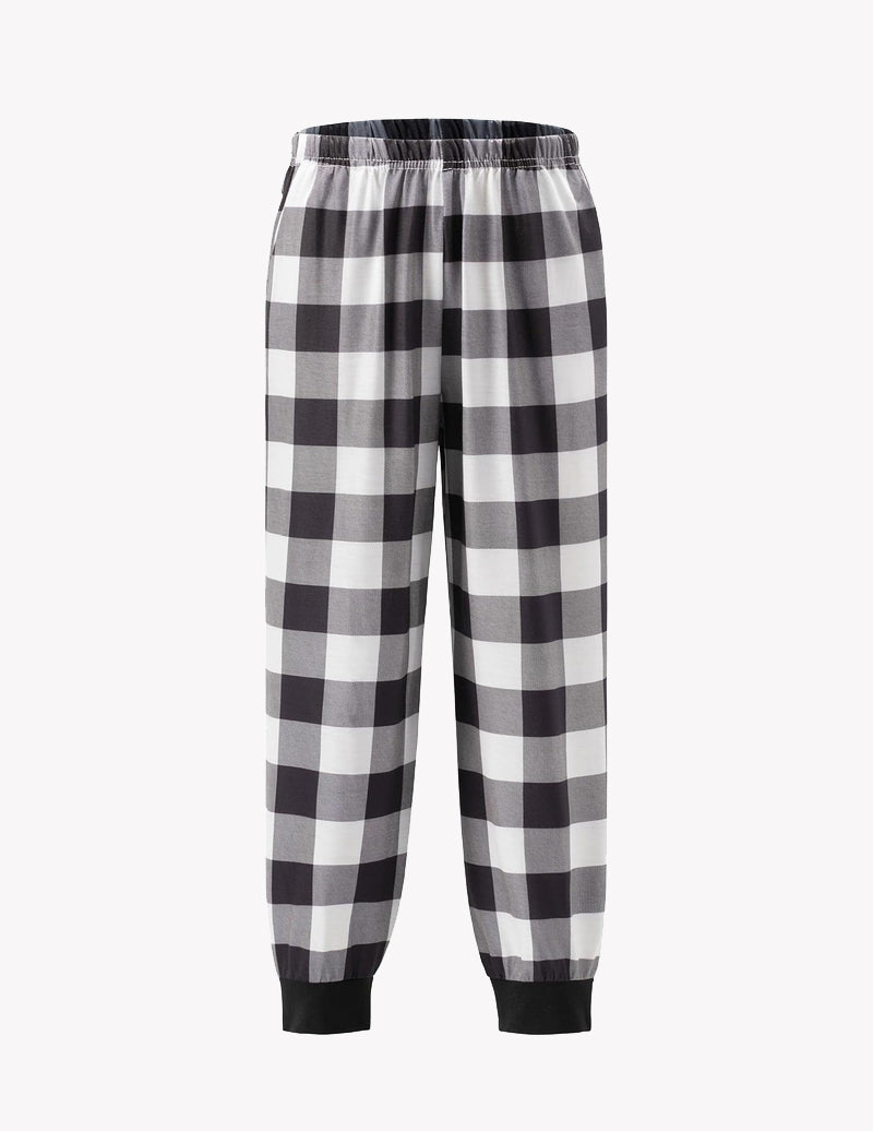Ekouaer Boys Jogger Pajama Pants Long Plaid Pj Pants