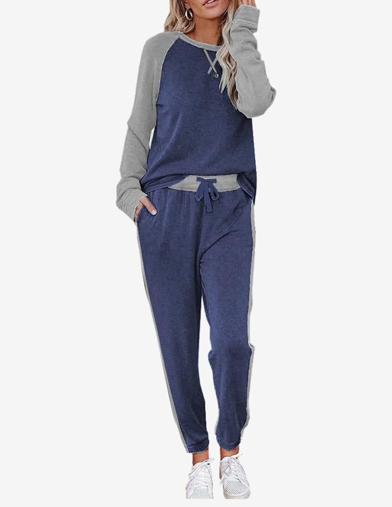 Pajama Set Long Sleeve PJs 2 Piece Lounge Set