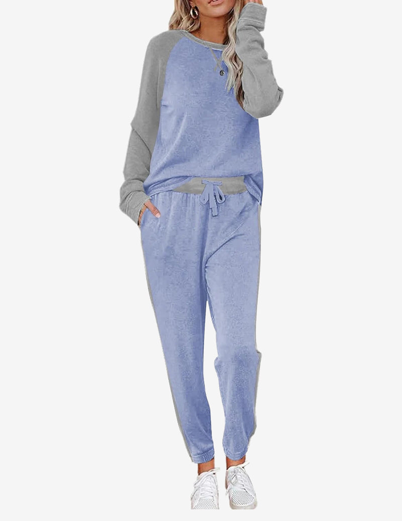 Pajama Set Long Sleeve PJs 2 Piece Lounge Set