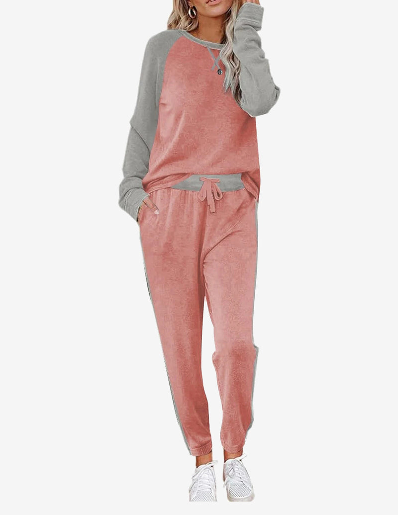 Pajama Set Long Sleeve PJs 2 Piece Lounge Set