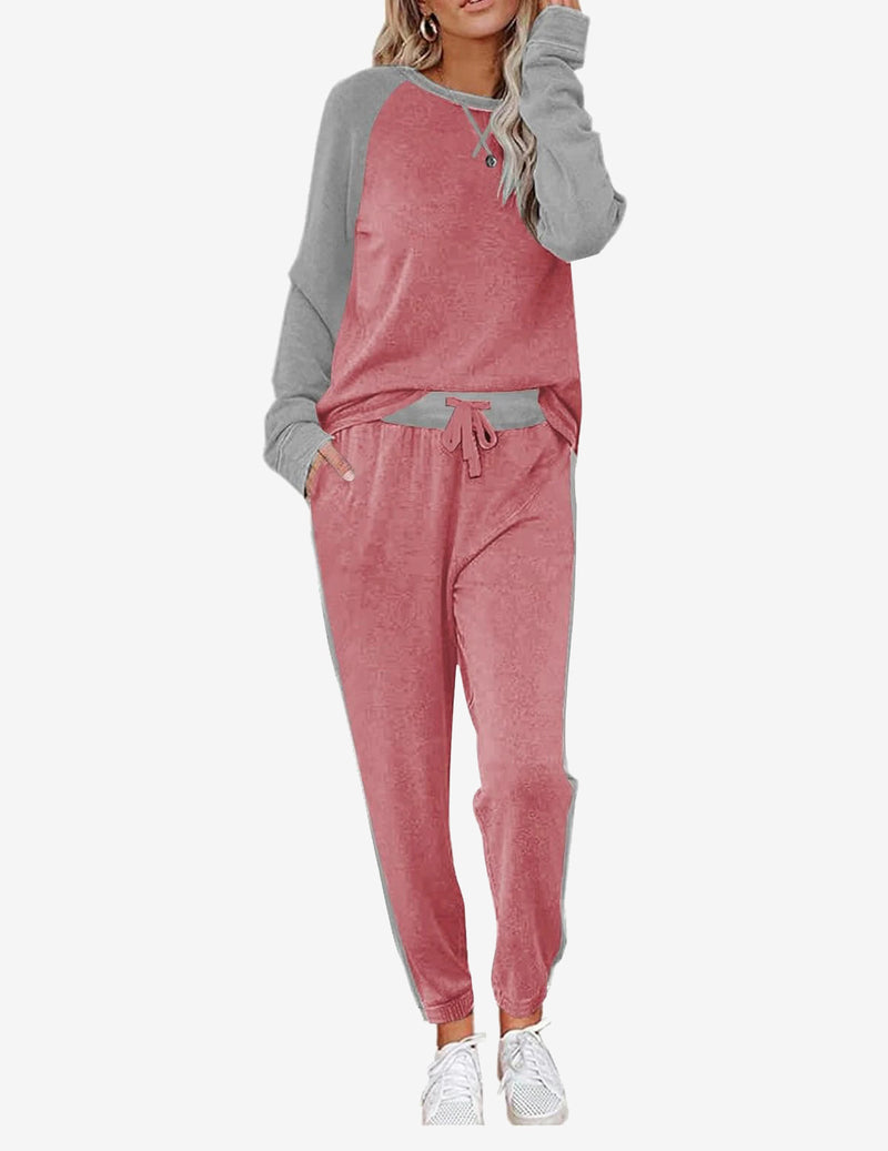 Pajama Set Long Sleeve PJs 2 Piece Lounge Set