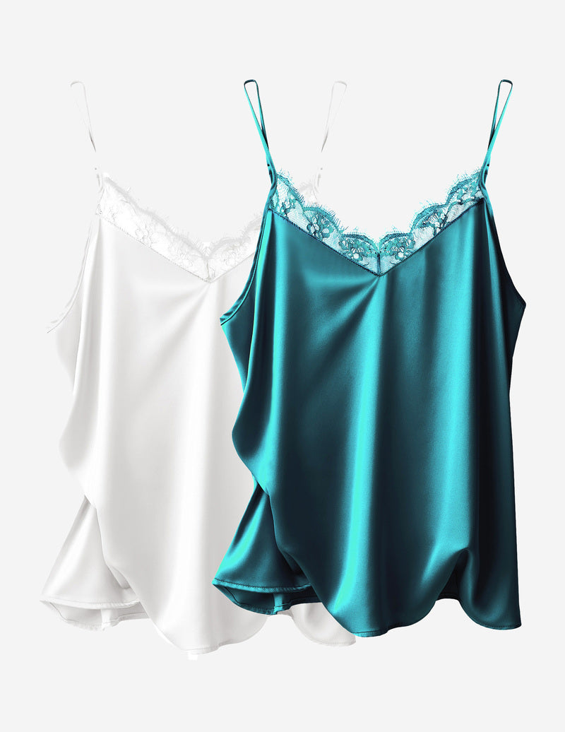 2-Pack Lace Spaghetti Strap Tank Top (US Only)