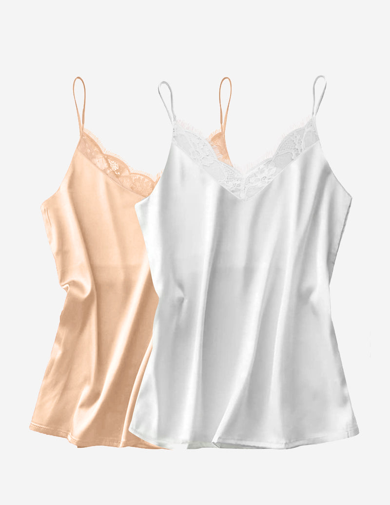 2-Pack Lace Spaghetti Strap Tank Top (US Only)