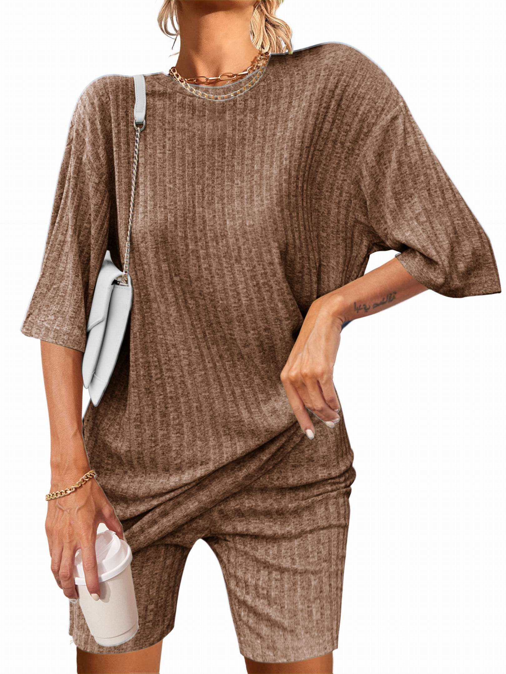 Ekouaer Knit Pajamas 2 Piece Lounge Sets (US Only)