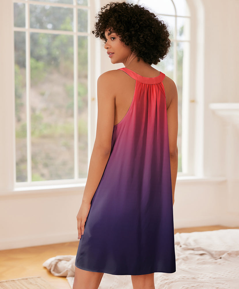 Lightweight Racerback Pleated Night Dress (US Only)