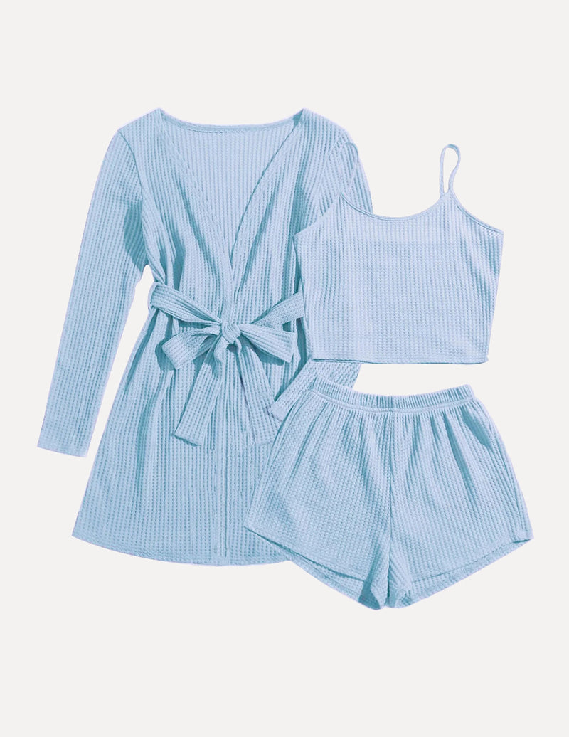 TEDDY Soft Waffle 3 piece Pajama Sets (US Only)