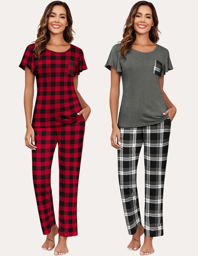 Soft 2 Pack Printed Pajama Sets (US Only)