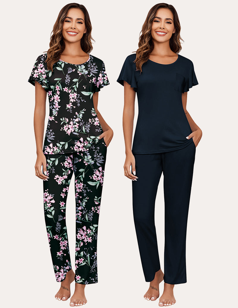 Soft 2 Pack Printed Pajama Sets (US Only)