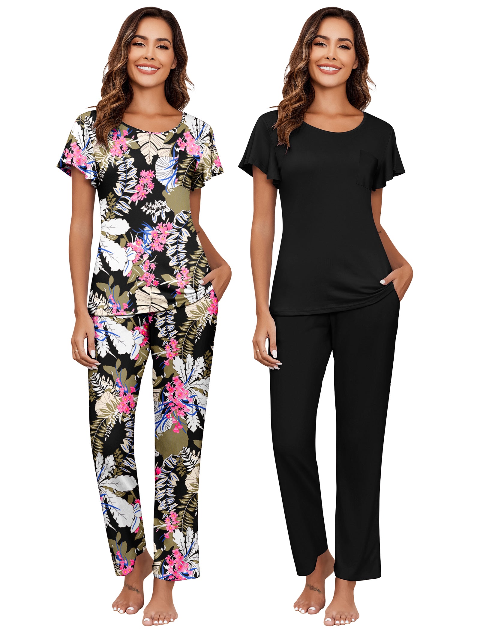 Soft 2 Pack Printed Pajama Sets