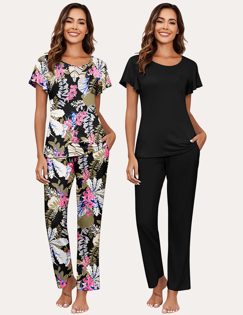 Soft 2 Pack Printed Pajama Sets (US Only)