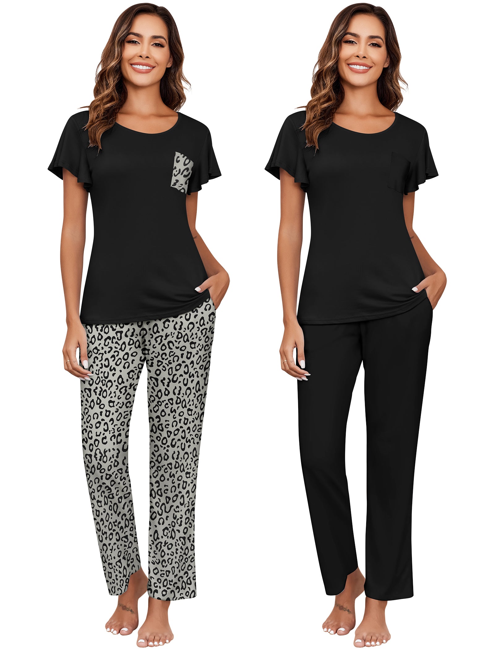 Soft 2 Pack Printed Pajama Sets (US Only)