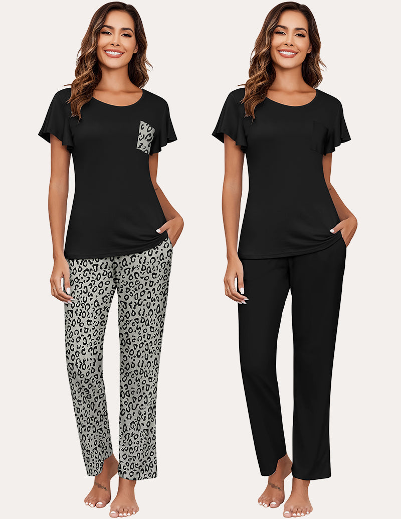 Soft 2 Pack Printed Pajama Sets (US Only)