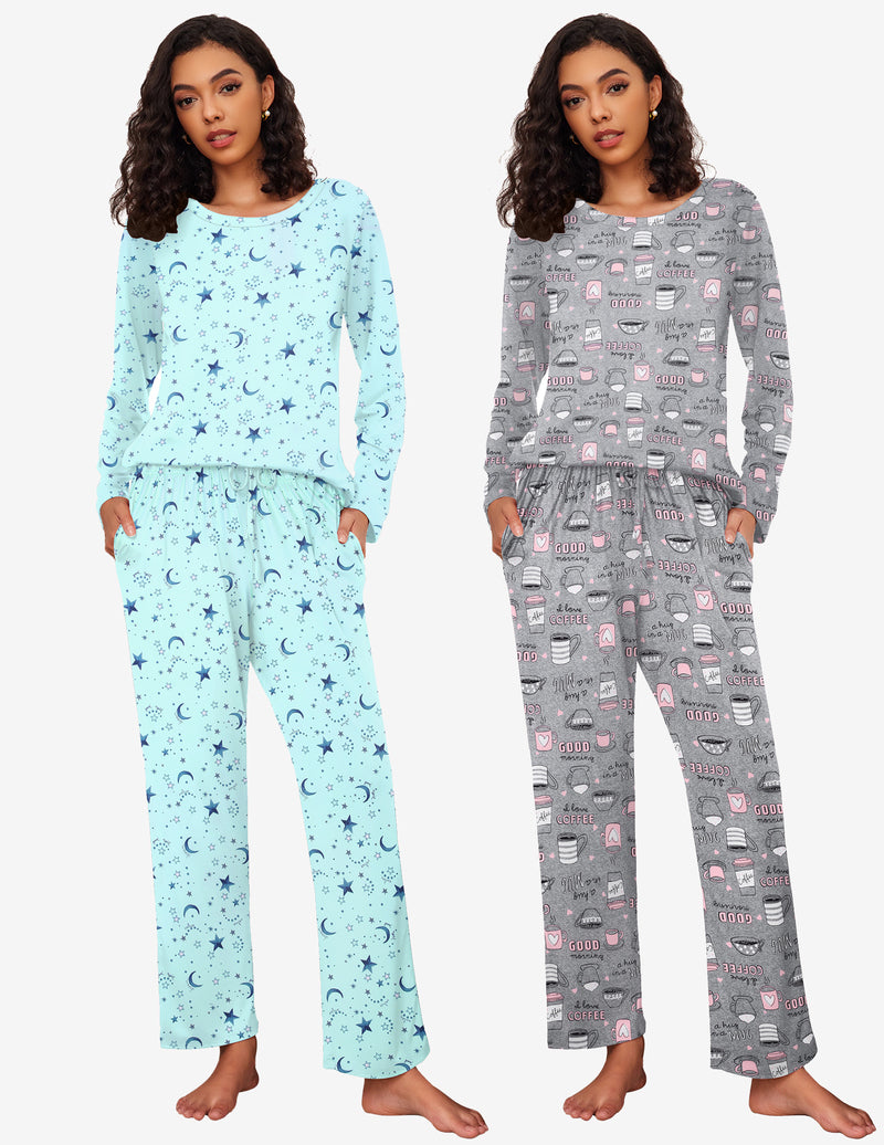Premium Soft 2 Pack Long Sleeve Pajama Set (US Only)